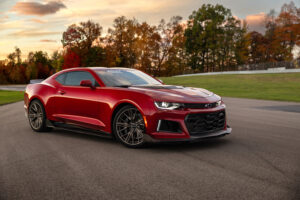 2028 Chevrolet Camaro modern muscle car exterior front view