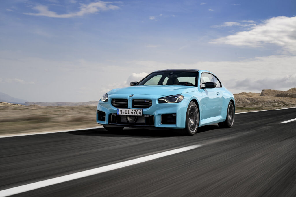 2027 BMW M2 high-performance sports coupe showcasing aggressive styling, precision engineering, and modern BMW M design