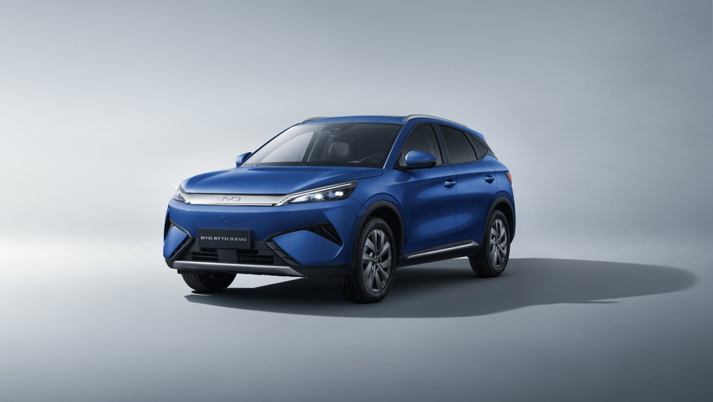 2027 BYD Atto 3 compact electric SUV with modern exterior design and LED lighting