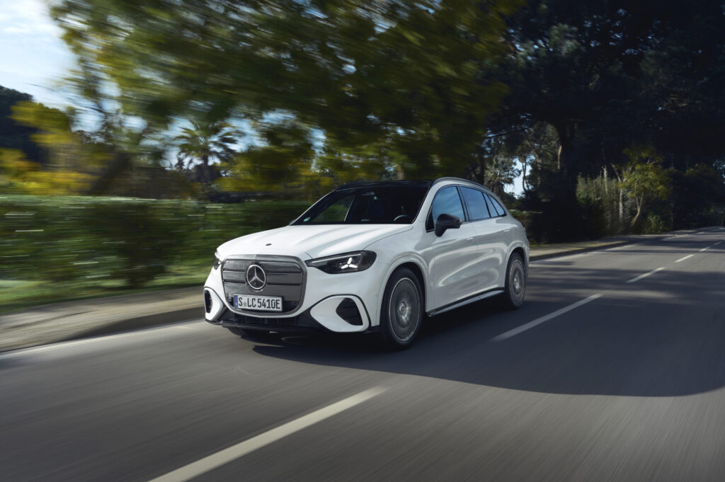 2027 Mercedes-Benz GLC luxury SUV showcasing a sleek exterior design, advanced technology, and premium comfort features