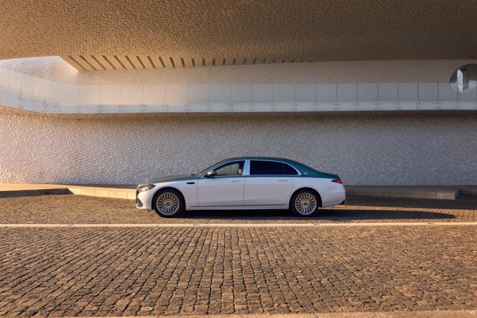 2027 mercedes maybach s class on the road