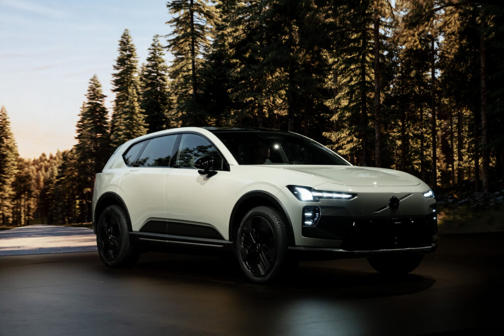 2027 Volvo EX60 Electric premium SUV with Scandinavian design, advanced technology, and futuristic EV styling