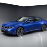 2027 BMW i3 electric sedan futuristic design front view