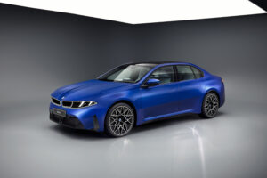 2027 BMW i3 electric sedan futuristic design front view