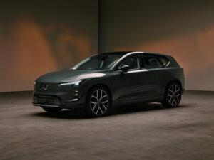 2027 Volvo EX60 Electric front design with LED headlights and modern SUV styling