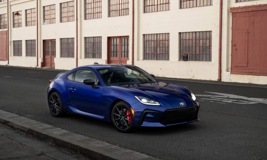 2027 Toyota GR86 sports coupe showcasing its modern exterior design