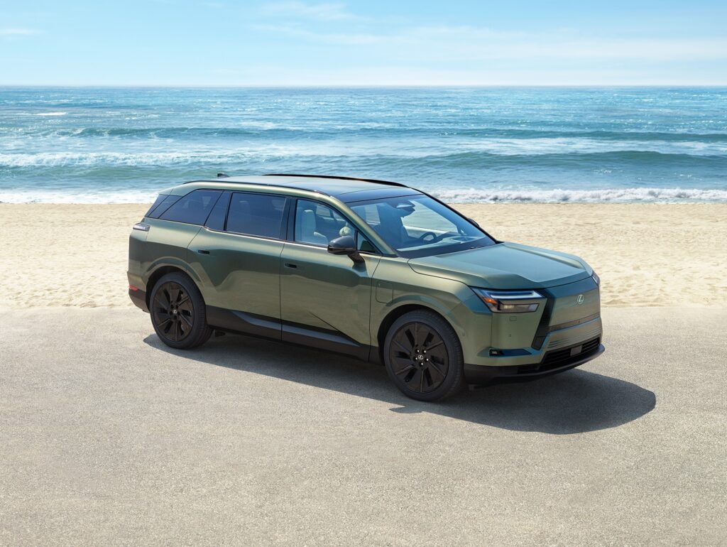 2027 Lexus TZ luxury electric SUV front three-quarter view