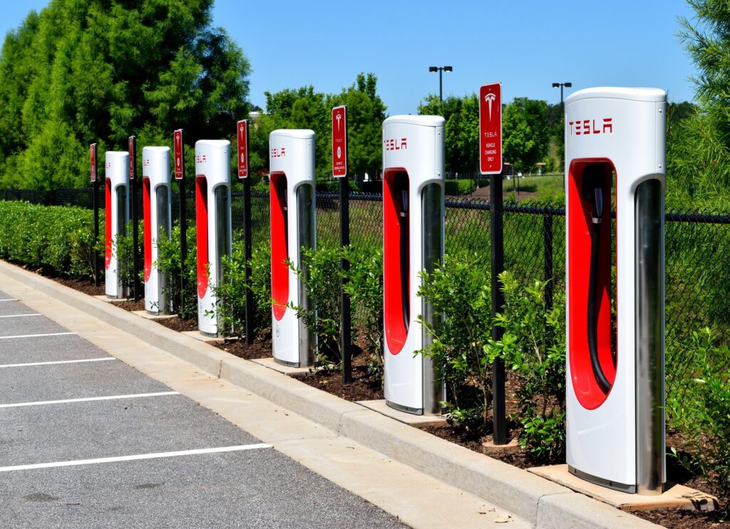 tesla charging stations